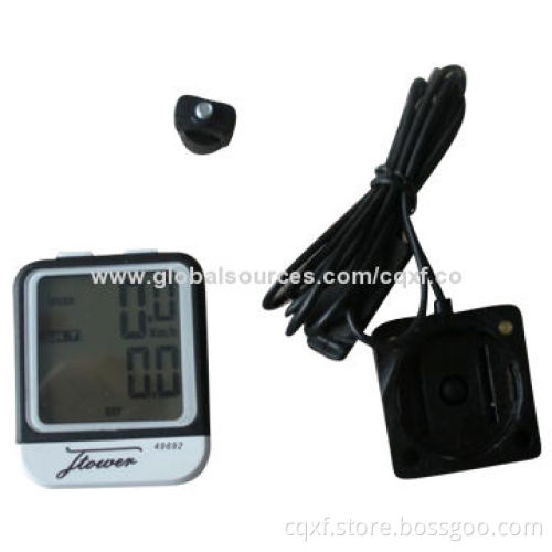Cycle computer for bicycle, speed LCD display